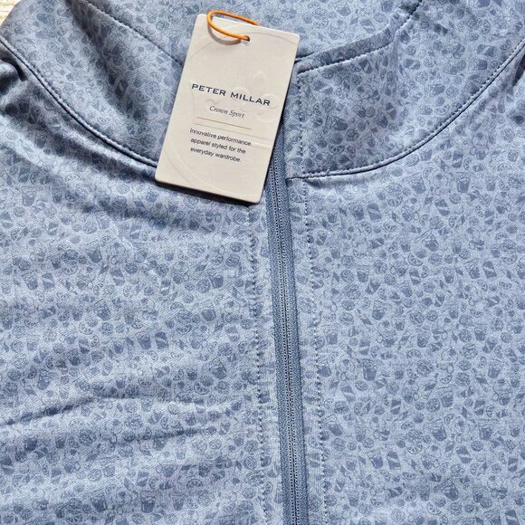 NEW Peter Millar Perth Performance Dazed Transfused Quarter Zip Pullover LARGE - Picture 3 of 7